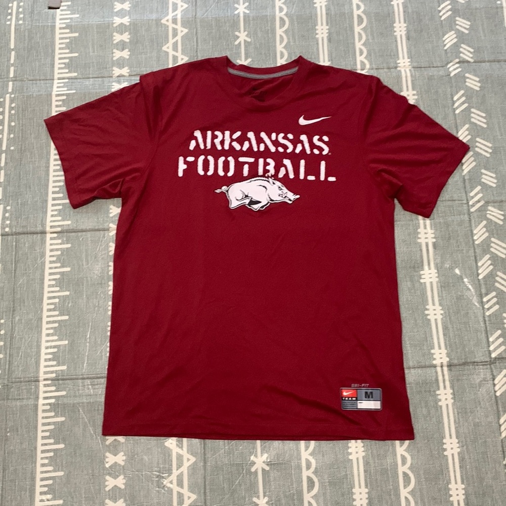 Arkansas University football Nike dri fit shirt